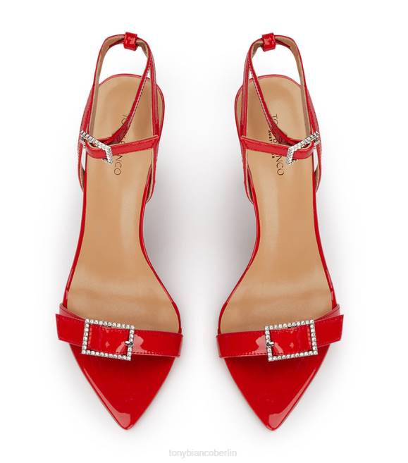 Stöckelschuhe| de Tony Bianco Frauen Mopsy-Absätze scharlachrotes Patent 4624137